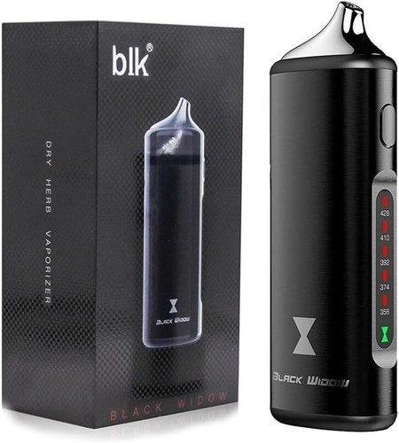 Black widow dry herb vaporiser - black,